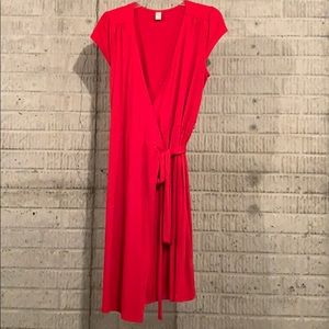 Old Navy Red Wrap Dress